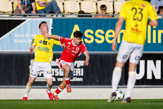 Falkenbergs Lucas Sibelius och Kalmars Camil Jebara