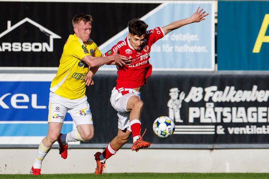 Falkenbergs Lucas Sibelius och Kalmars Camil Jebara