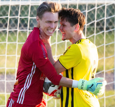 IFK Hässleholms Felix Persson har räddat en straff och