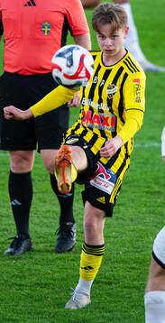 IFK Hässleholms Max Persson i matchen i division 2 mellan