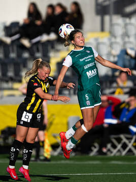 Häckens Matilda Nildén och Alingsås Emmaliina Tulkki