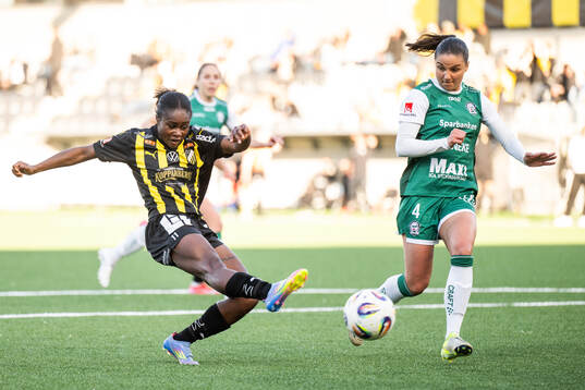 Häckens Monica Jusu Bah och Alingsås Alexandra Roholt