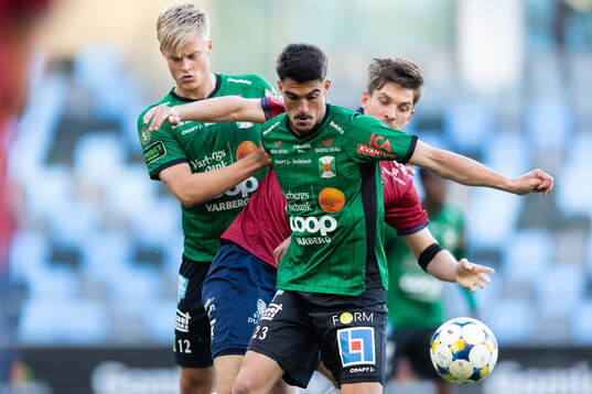 Varbergs Edvin Tellgren och Marc Ante Tokich mot Örgrytes