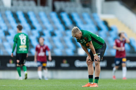 Varbergs Edvin Tellgren deppar