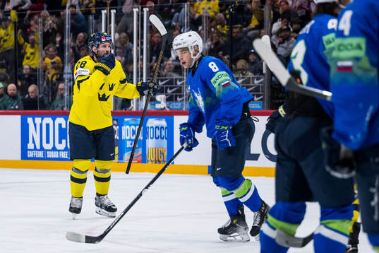 Elias Lindholm of Sweden celebrates