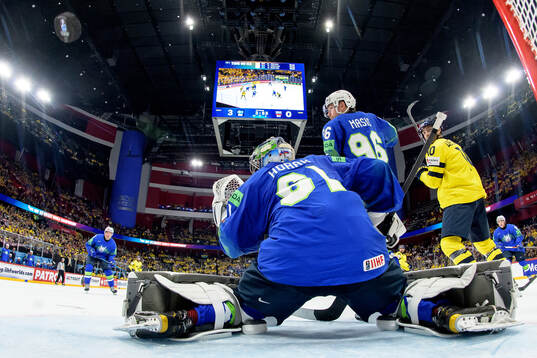 Marcus Johansson of Sweden, not pictured, scores the 4-0