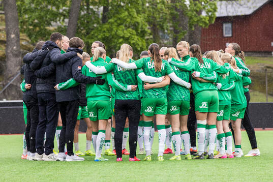 Hammarbys spelare samlas