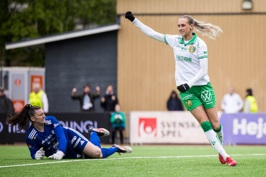 Hammarbys Ellen Wangerheim jublar