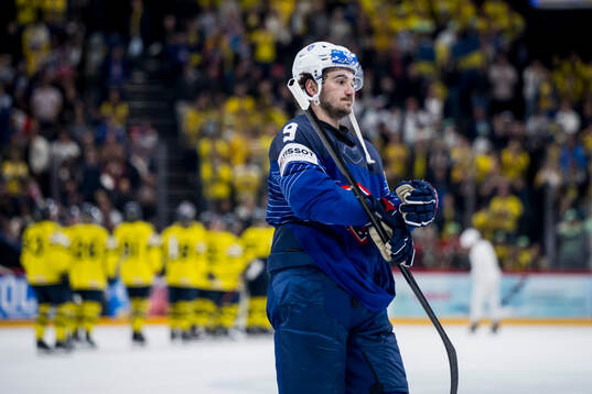Alexandre Texier of France looks dejected