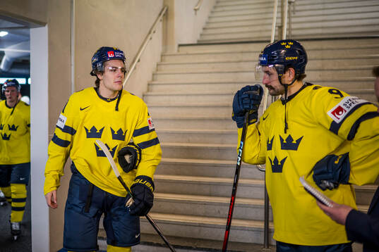 Leo Carlsson and Filip Forsberg of Sweden