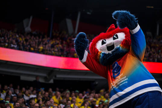 Official IIHF mascot Beaty