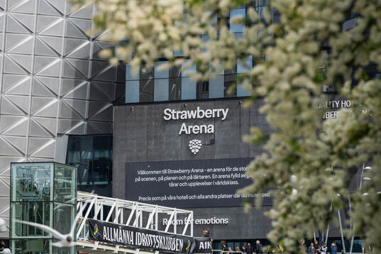 Exteriör vy över Strawberry Arena