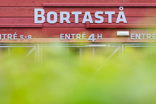 Entré till bortsatt på Visma arena