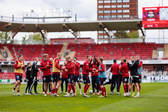 Under fotbollsmatchen i Allsvenskan mellan Öster och GAIS