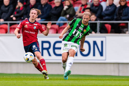 Östers David Seger och GAISs Gustav Lundgren