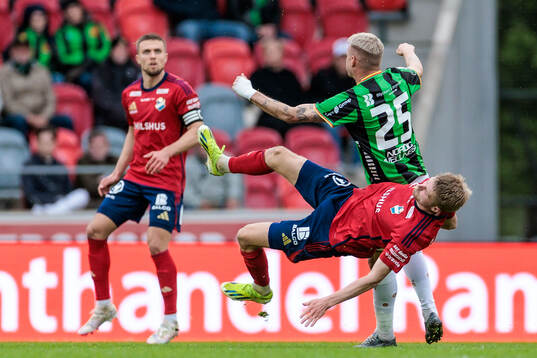 Östers Magnus Christensen och GAISs Jonas Lindberg