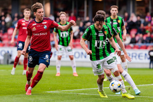 Östers Noah Söderberg och GAIS Matteo de Brienne