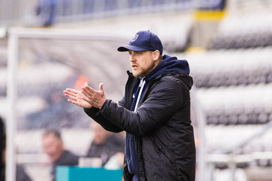 Eskilstuna Uniteds tränare Rickard Johansson