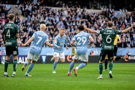 Malmö FFs Anders Christiansen jublar