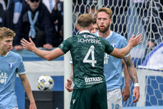 Halmstads Filip Schyberg och Malmö FFs Pontus Jansson