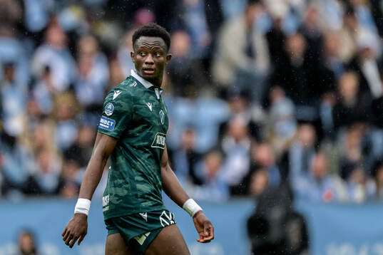 Halmstads Yannick Agnero deppar