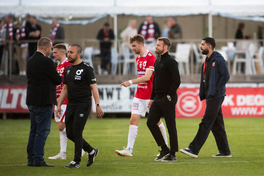 Degerfors tränare William Lundin deppar