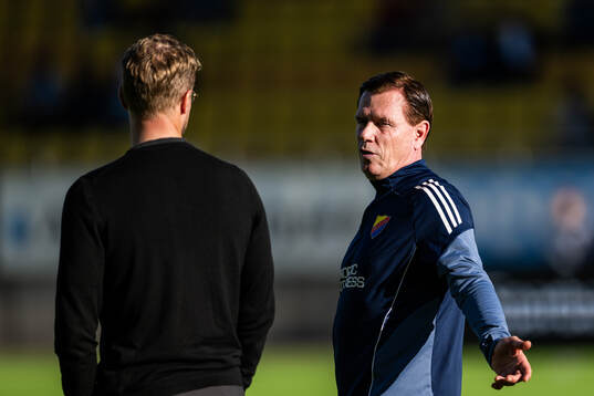 Elfsborgs tränare Oscar Hiljemark och Djurgårdens