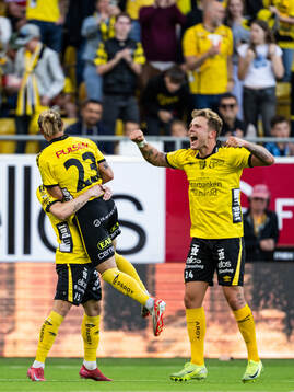Elfsborgs Simon Hedlund, Niklas Hult och Frederik Ihler