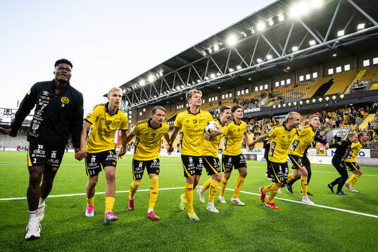 Elfsborgs spelare jublar