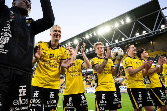 Elfsborgs Leo Östman, Simon Hedlund, Frederik Ihler och