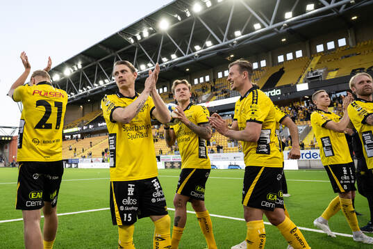Elfsborgs Simon Hedlund, Frederik Ihler och Simon Olsson