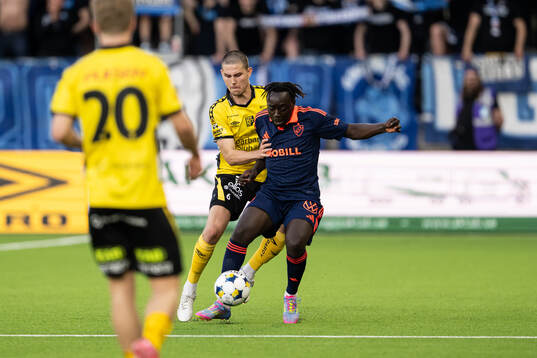 Elfsborgs Rasmus Wikström och Djurgårdens Kalipha Jawla