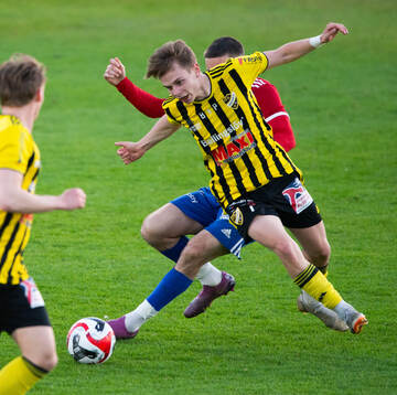 IFK Hässleholms Max Persson i matchen i DM mellan IFK