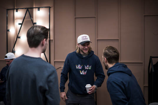 William Karlsson of Sweden at a press event