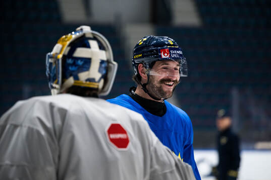 Filip Forsberg of Sweden at a practice session