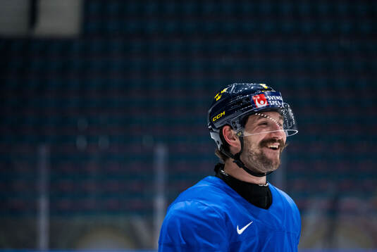 Filip Forsberg of Sweden at a practice session