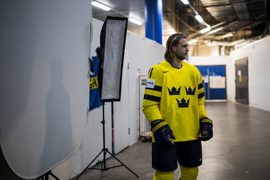 William Karlsson of Sweden in the studio