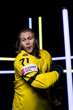 William Karlsson of Sweden in the studio