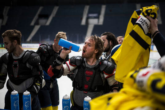 Rasmus Sandin of Sweden at the official team photo shoot