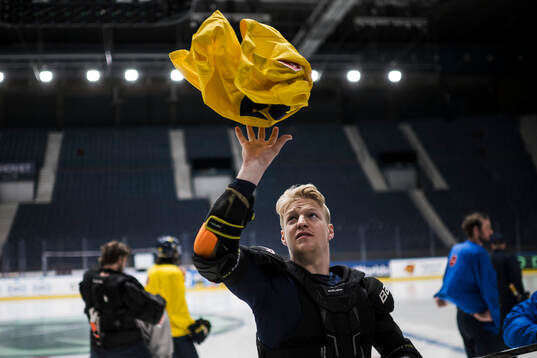 Emil Heineman of Sweden at the official team photo shoot