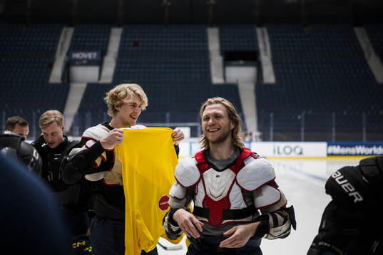 William Karlsson of Sweden at the official team photo shoot