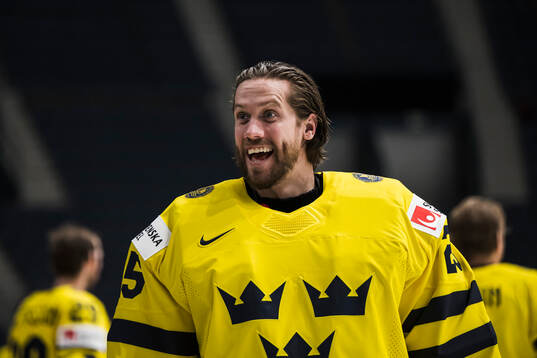 Goaltender Jacob Markström of Sweden at the official team