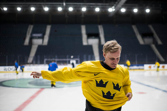 Anton Bengtsson of Sweden at the official team photo shoot