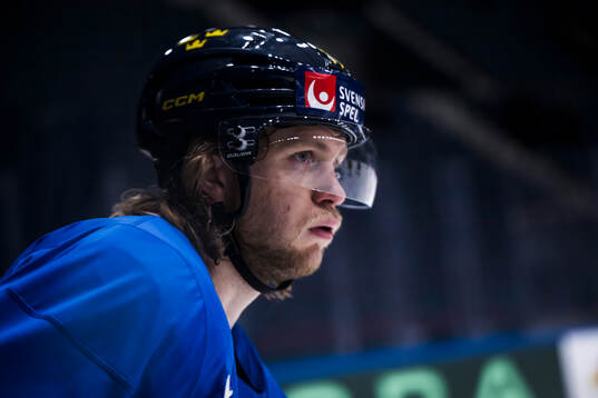 William Karlsson of Sweden at a practice session