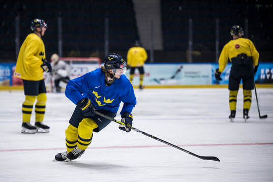 William Karlsson of Sweden at a practice session