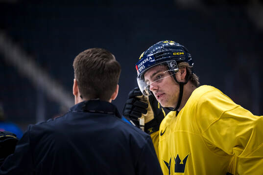 Leo Carlsson of Sweden at a practice session