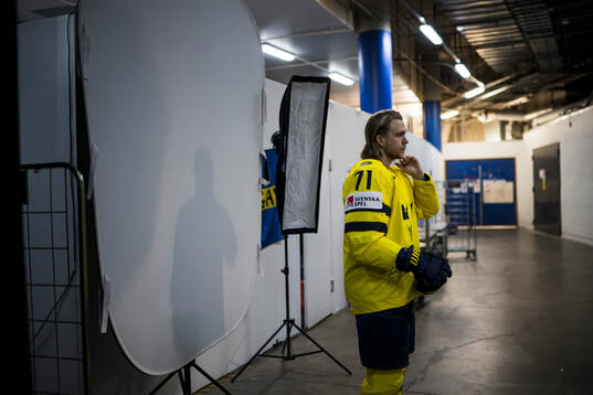 William Karlsson of Sweden in the studio