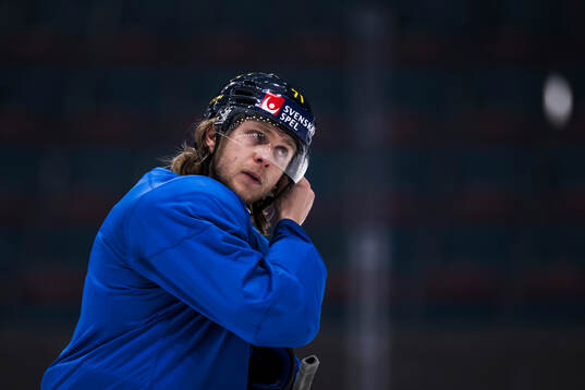 William Karlsson of Sweden at a practice session