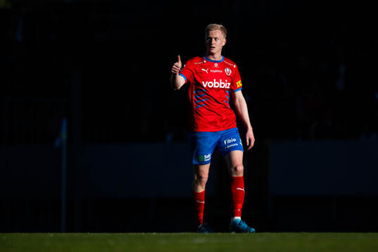 Helsingborgs Oscar Aga jublar
