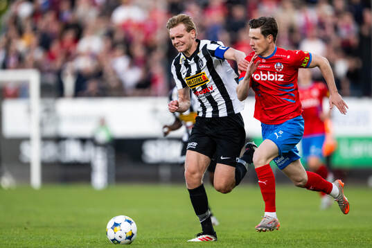 Landskronas Melker Jonsson och Helsingborgs Max Svensson